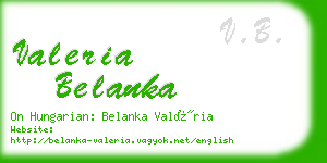 valeria belanka business card